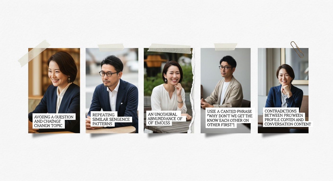 ⑥個人情報収集目的の業者