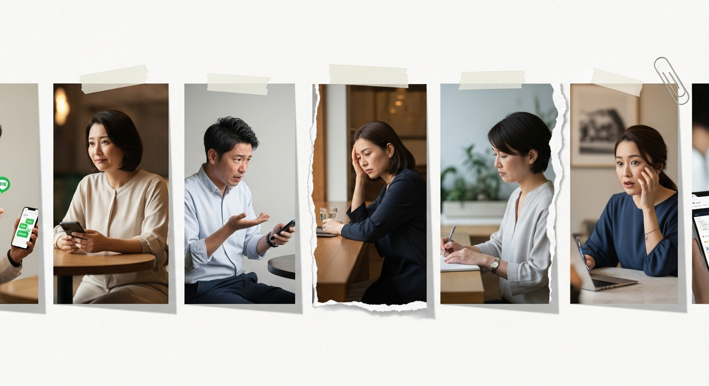 ⑥個人情報収集目的の業者