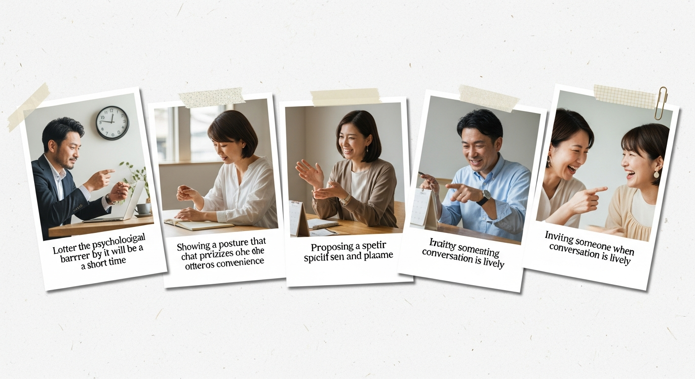 断られにくい誘い方の5つのコツ