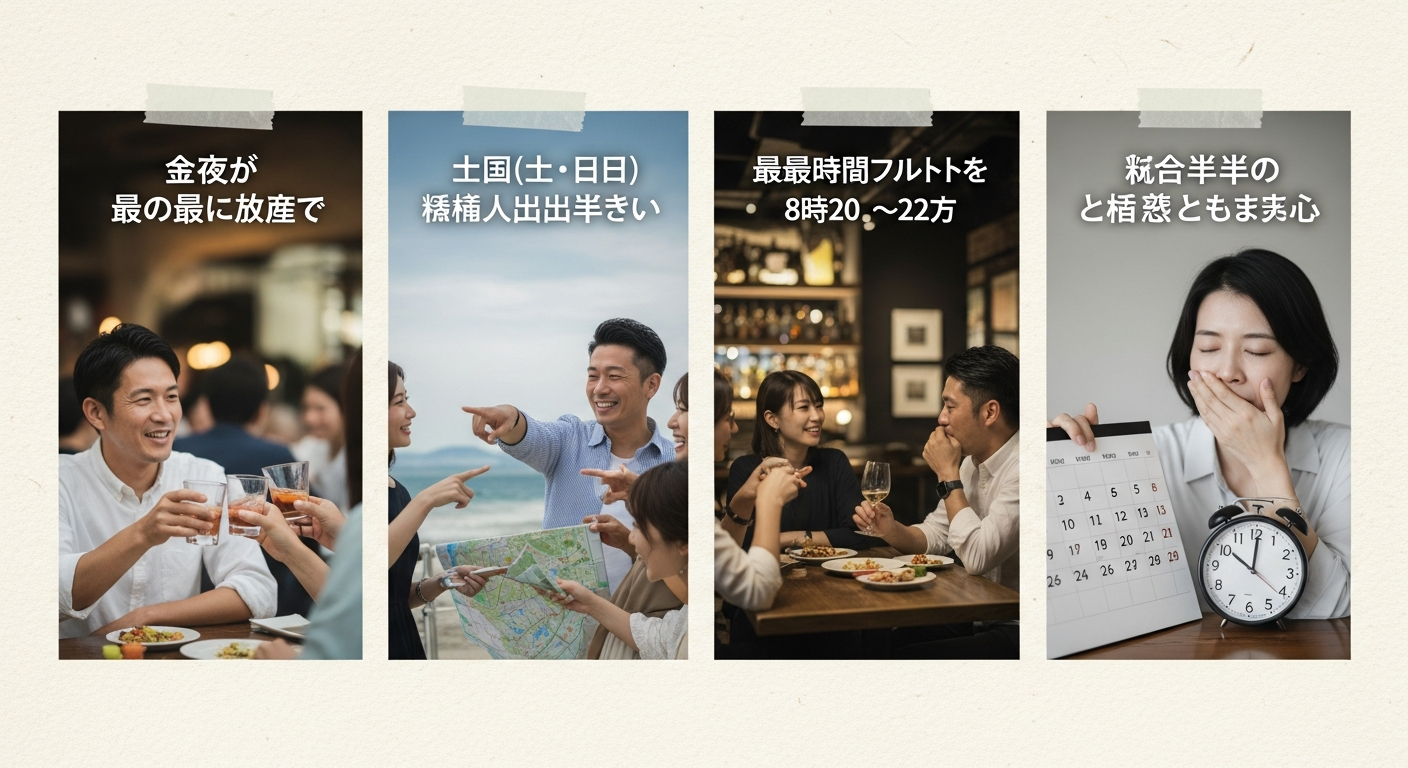 通話に誘うベストな時間帯と曜日