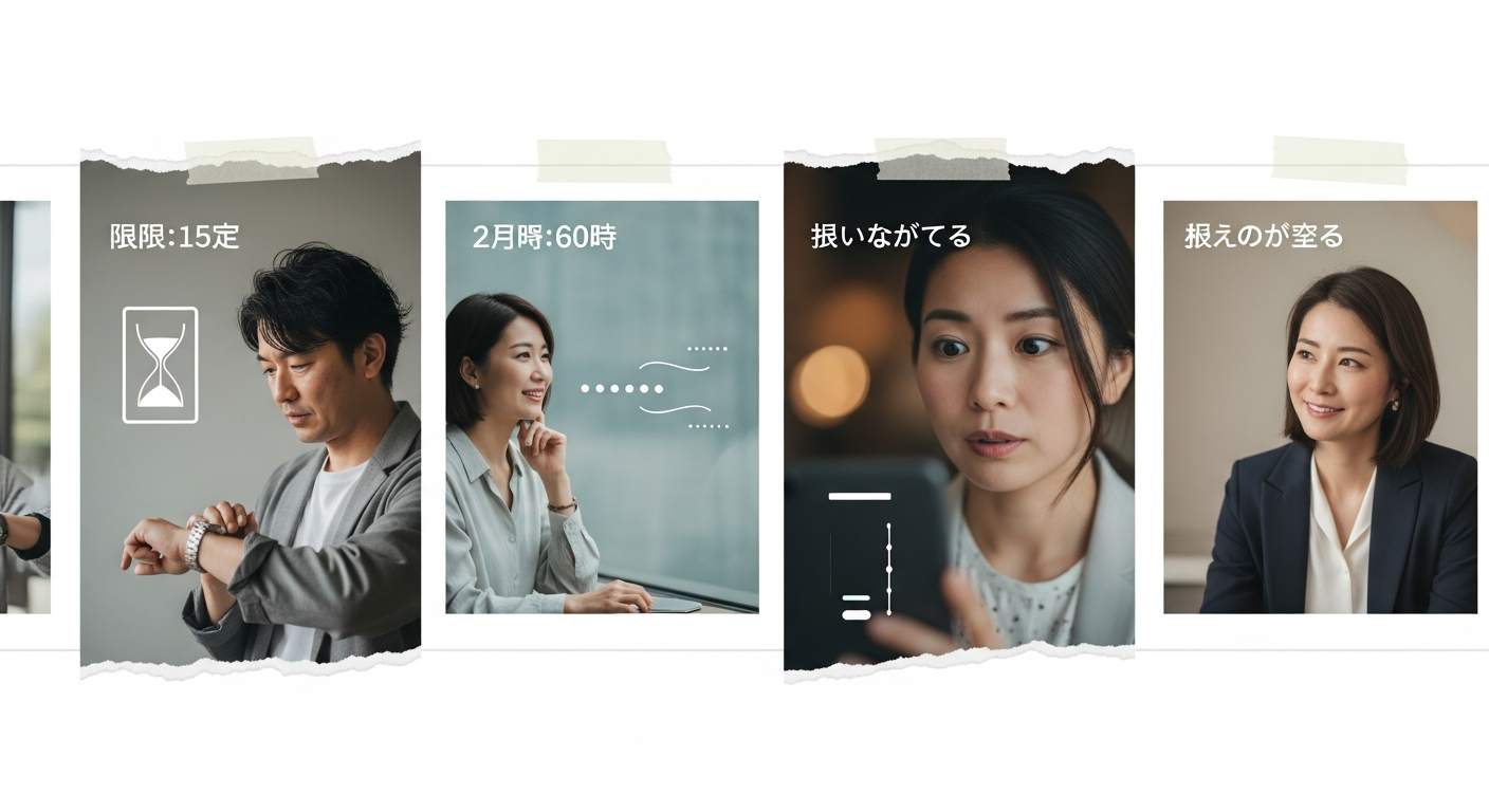 初回15分・2回目以降60分の時間制限の仕組み
